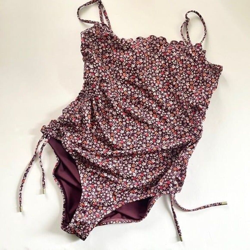 Sanctuary Ruched One-Piece Swimsuit size XL